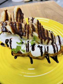 チョコバナナクロッフル