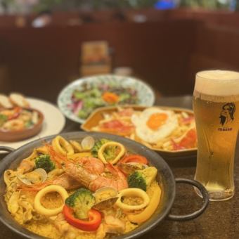 【今だけお得！＋1000円で飲み放題付けれます！】夏限定！カジュアルビアガーデンコース<全7品>