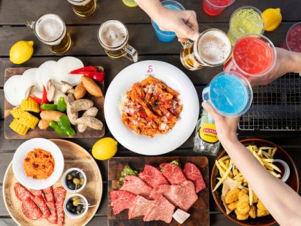 SABRINA Italian Rooftop Beer Garden◆スパークリング付120分飲放題スタンダートプラン(LO90分)