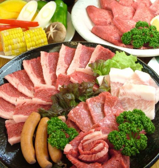 烤肉吃到飽 3,168 日元（*女性）
