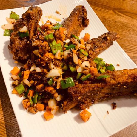 예비 갈비의 쓰촨 풍 끓이기 / 거미 특제 예비 갈비