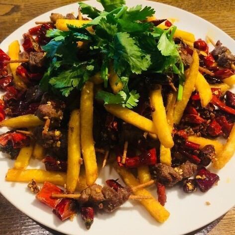 양고기 이쑤시개 볶음