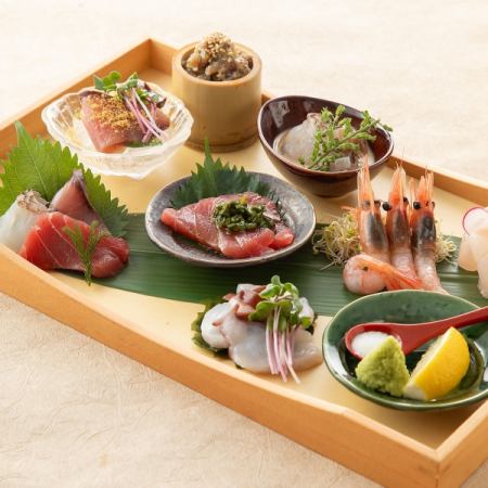 鮮や刺身七種盛り合わせ