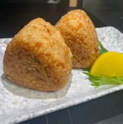 2 grilled rice balls