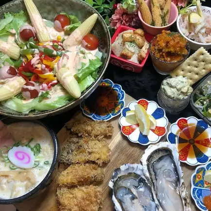 【篠島　朋輩牡蠣コース　6,000円(税込)】