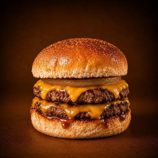 【肉汁溢れる濃厚な旨味】ダブルチーズバーガー◆1500円(税込)