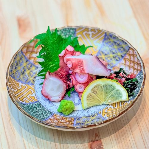 Octopus sashimi