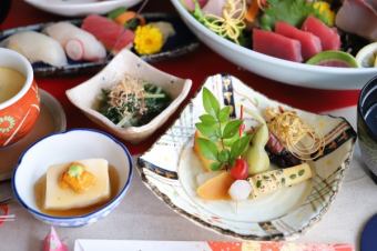 Lunch: [Keiji Course] 9 dishes for celebrations, 60th birthday celebrations, etc. + 110 minutes of all-you-can-drink for 6,000 yen (tax included)