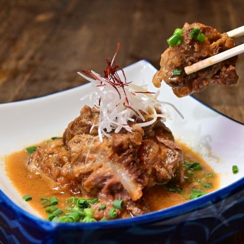 Delicious black pork cartilage stew