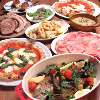 歓送迎会にオススメ!【新潟食材を使った自慢のイタリア料理コース全9品】★2H飲放