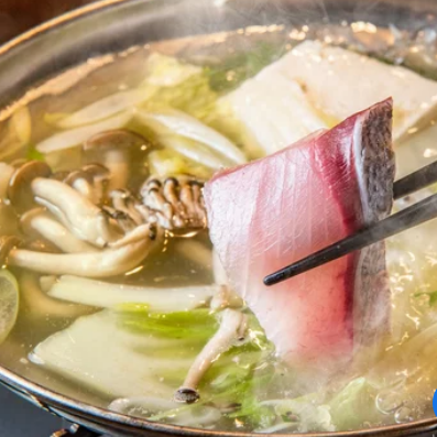 季節の魚を使ったお鍋コース　全9品　ビール付2時間飲み放題付　税込6000円