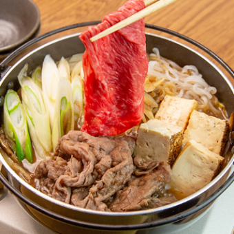 서리 내리 소의 쇠고기 냄비 코스 전 9품 2시간 생맥주 첨부 음료 무제한 부가세 포함 6000엔