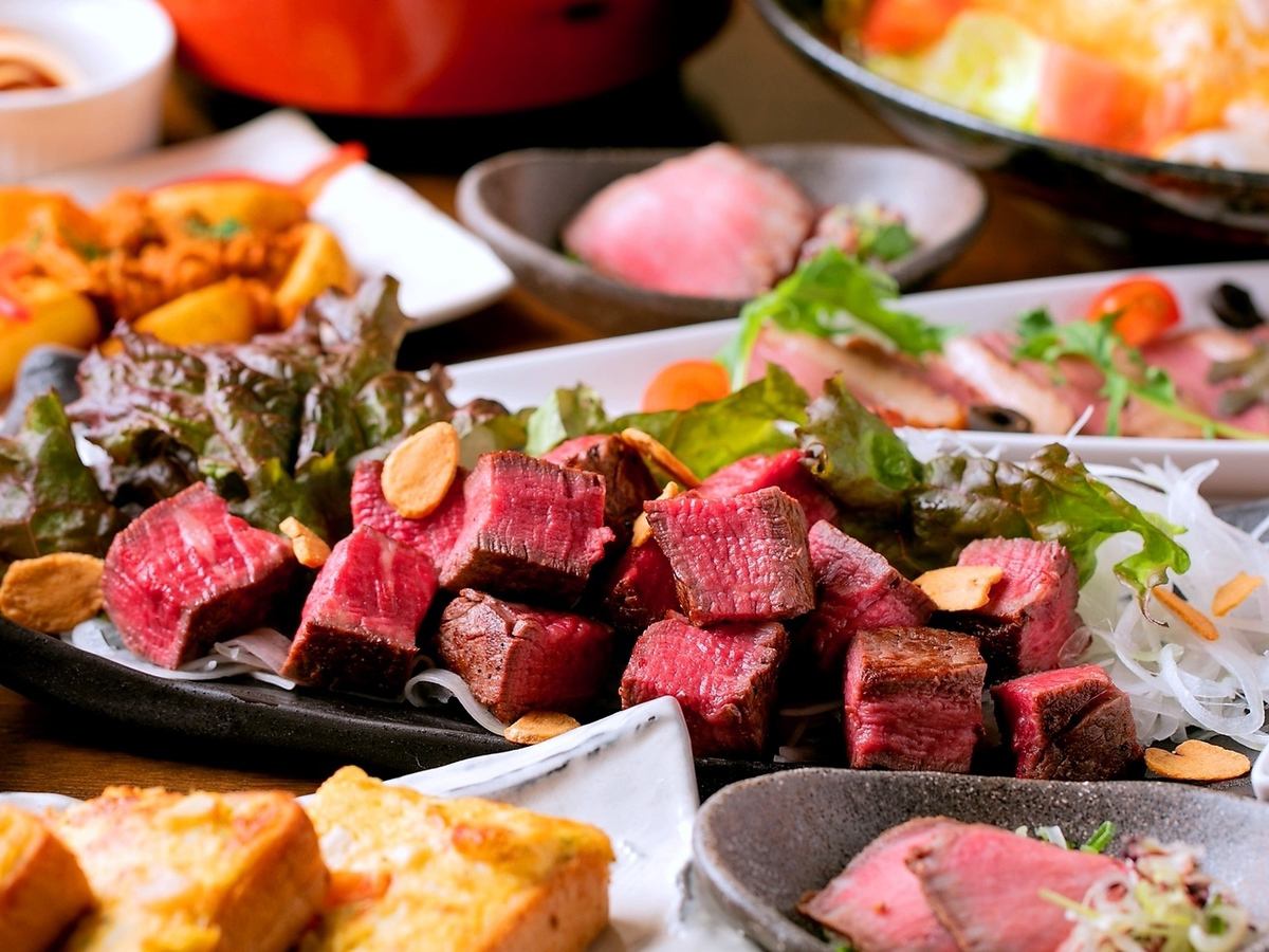 国産牛フィレや焼物盛合せなど厳選肉を堪能できるコース多数