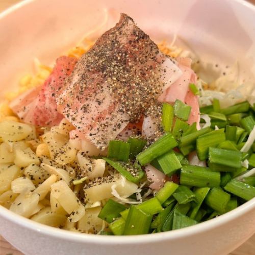 猪肉韭菜大蒜文字烧