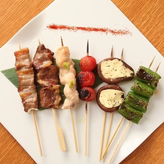 Skewered dishes that are sure to look great in photos and can be enjoyed any time you come ♪