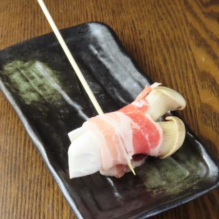 豚エリンギ巻き(約2分)