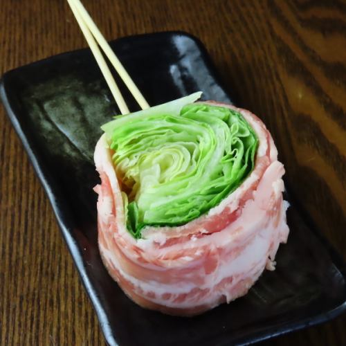 豚バラレタス巻き