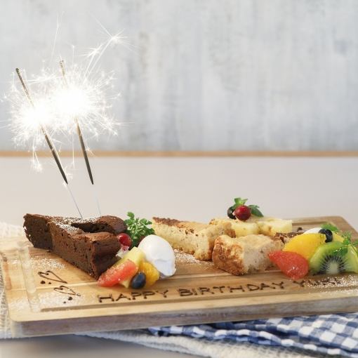 【女子会に】スイーツ盛り・前菜・ガレット・サラダ・ソフトドリンク【スイーツプラン2,900円】