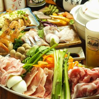 厚切りステーキに、燻製焼きギョウザ！？【しっかり宴会】大好評の料理7品！120分飲放付5000円