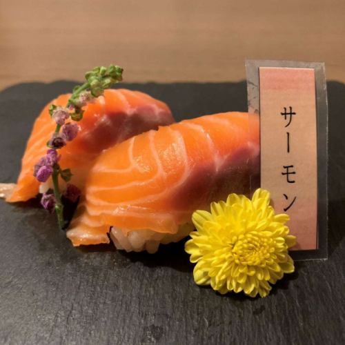 Seafood sushi salmon/hamachi/thailand
