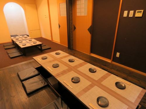 A relaxing digging / tatami room for large banquets
