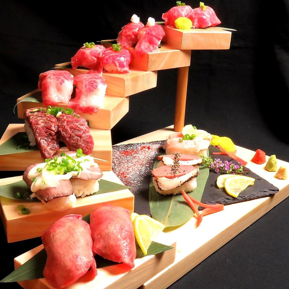 超级美味的肉寿司楼梯★所有9种类型[SNS发光]毫无疑问！
