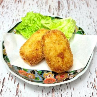 手作りカニクリームコロッケ