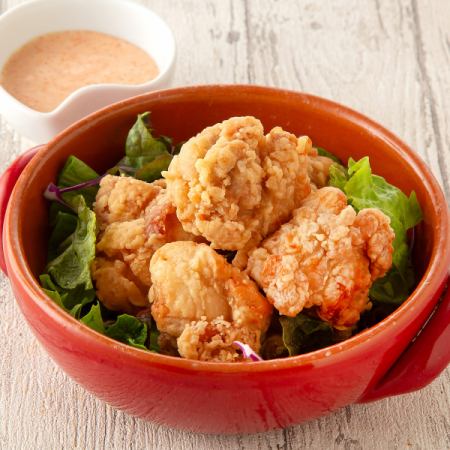 若鶏の竜田揚げ　明太マヨソース