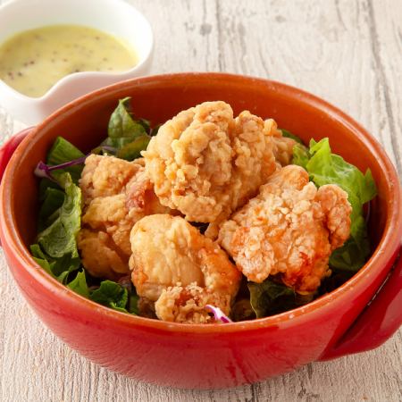 若鶏の竜田揚げ　ハニーマスタードマヨ