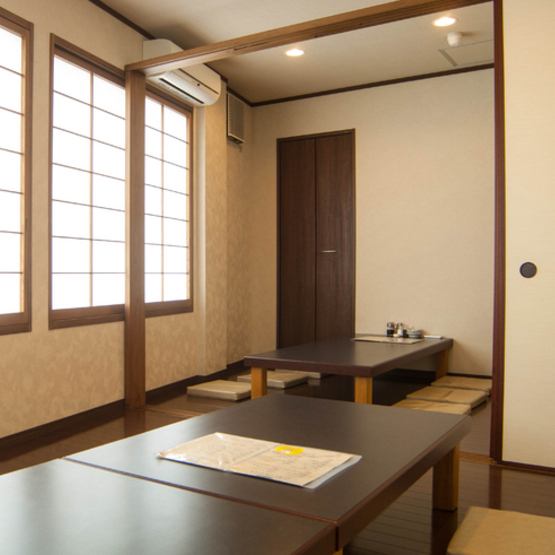 Recommended for various banquets. Enjoy a relaxing banquet in the tatami room.