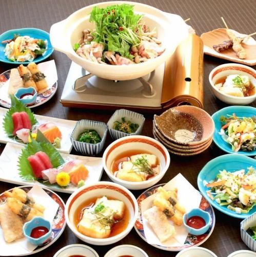 会社宴会に最適◎120分飲み放題付の満足コース！！5000円