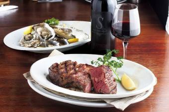 [Oysters and beef] All-you-can-drink included ◆Luxury oysters and meat course (9 dishes in total) [5,500 yen]