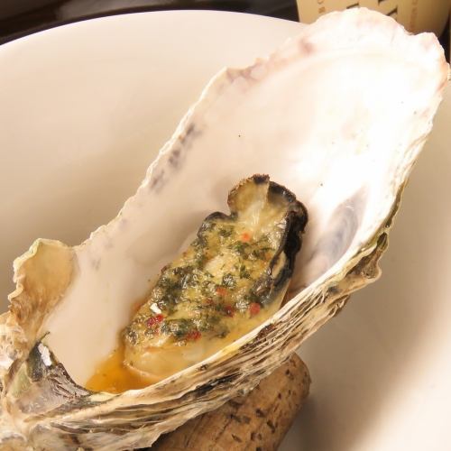 Oven roasted oysters (garlic butter)
