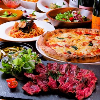 [A little luxury♪ Banquet◎] All-you-can-drink included ◆ Beef is the main dish! Italian course (10 dishes in total) [4,950 yen]