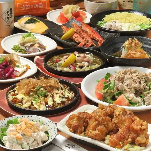 鉄板料理自慢の食飲放80種