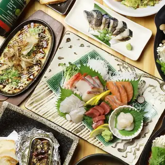 【2時間食べ飲み放題】新鮮なお刺身付♪全80品食べ放題＆約90種飲み放題
