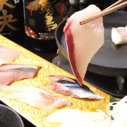 全国の地酒付120分飲み放題ぱたぱた名物!浜焼き&海鮮焼きしゃぶ全8品4500円⇒クーポン価格4000