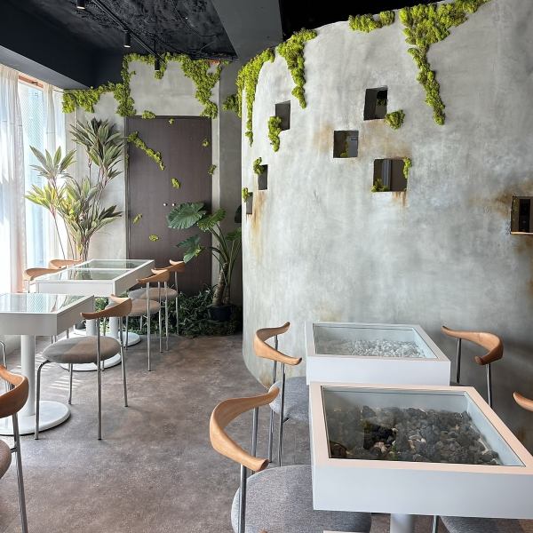 A relaxing cafe with a calming atmosphere and a sense of greenery.The interior of the store is decorated with green plants, creating a natural and warm space where you can relax and forget the hustle and bustle of everyday life.Please feel free to stop by.