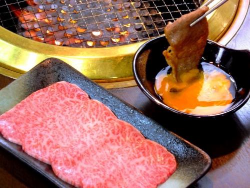 飯很好吃！“壽喜燒式和牛牛里脊肉”
