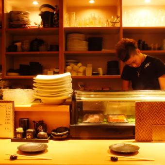 高級割烹のような雰囲気◎のカウンター席　