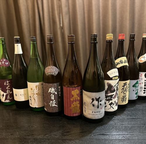 こだわりの日本酒と焼酎