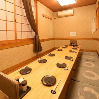 大人数の宴会は奥の座敷をご利用ください！6～14名様まで対応いたします。