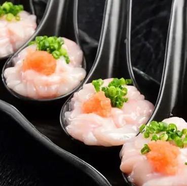 ＜プリップリの白子＞濃厚でとろける口当たりが魅力◎日本酒との相性抜群！自家製のすだちポン酢で！