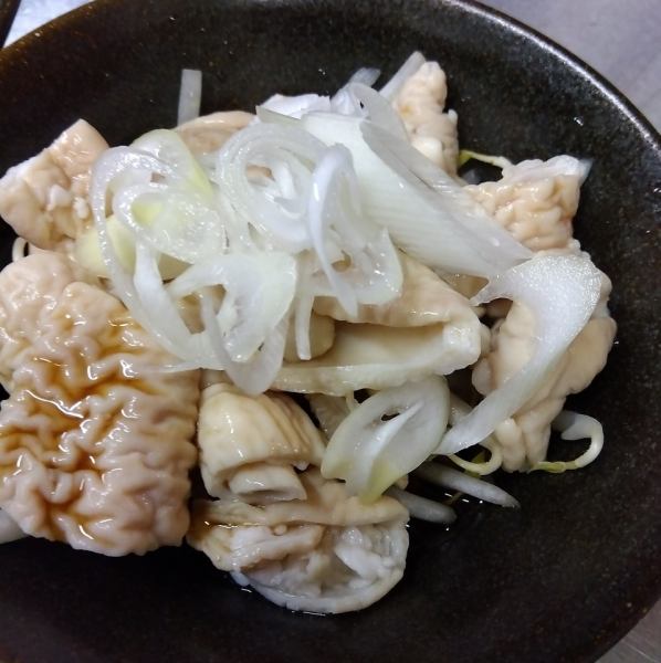 リピーター＆おかわり続出の『白もつネギポン酢』は必食です