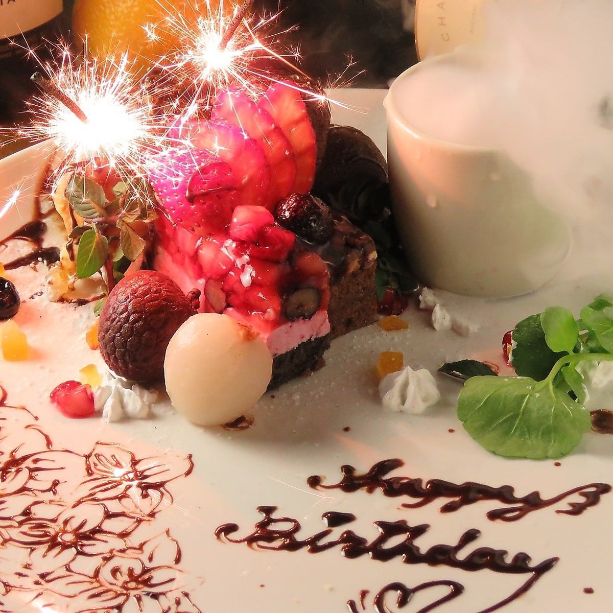 Surprise dessert plate for dates, anniversaries, and birthdays★