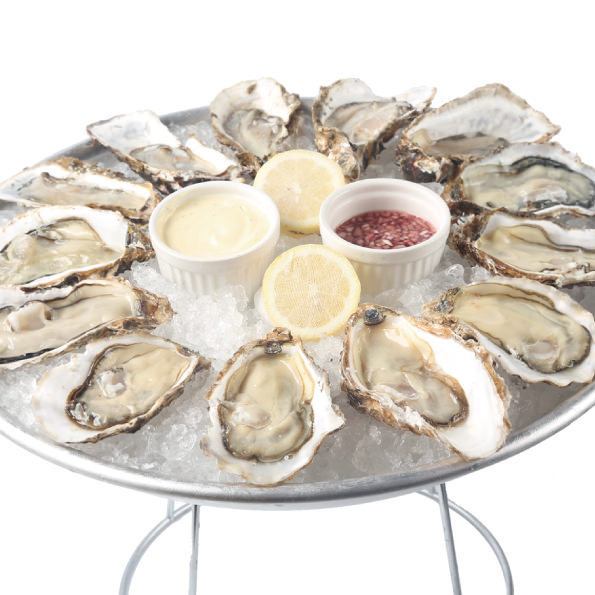 True oysters, direct delivery only (raw or charcoal-grilled)