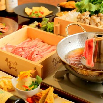 附120分钟无限畅饮♪ 附涮锅【涮锅GANG套餐】9道菜品合计5,000日元（含税）