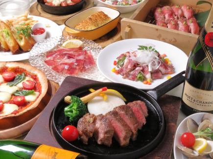 仅限周一至周四!120分钟畅饮!人气菜单阵容!【经典套餐】10道菜4,500日元(含税)