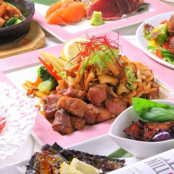 120分钟无限畅饮【伊比利亚黑猪GANG套餐】10道菜共5000日元（含税）