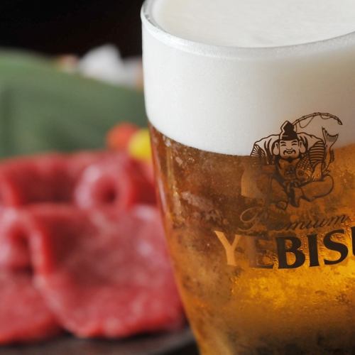 飲み放題でもエビス生♪